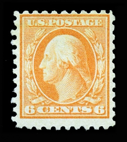 US 468 1916 Six-cent Washington Perf. 10