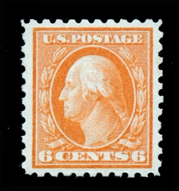 US 468 1916 Six-cent Washington Perf. 10