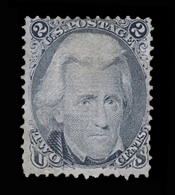 US 93 1867 3 Cent Washington "F" Grill