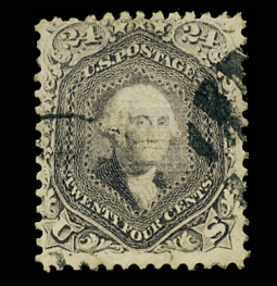 US 99 1867 24 Cent Washington "F" Grill