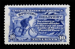US E8 1911 10-cent Special Delivery Bicycle Messenger
