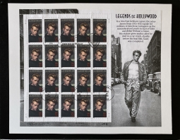 US 3082 James Dean Pane of 20 Used