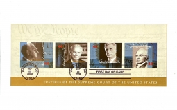 US 4422 Supreme Court Justices Souvenir Sheet Used