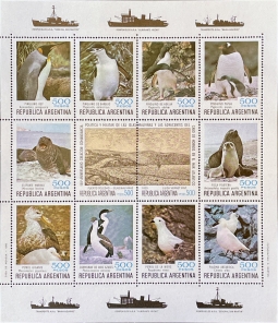 1980 Argentina Souvenir Sheets Antarctic Wildlife