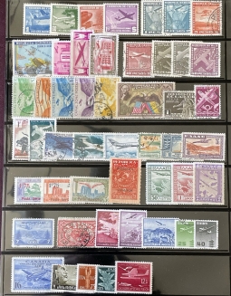 Airmail Collection of 125 Different Worldwide Stamps