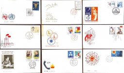 Peoples Republic of China Group of 1980s First Day Covers
