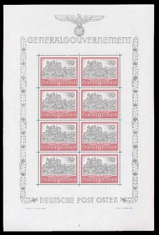 N73 Cracow Castle Sheetlet w/Emblem
