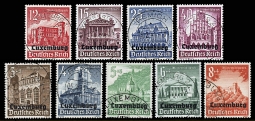 Luxembourg Overprinted Stamp Set NB1-9