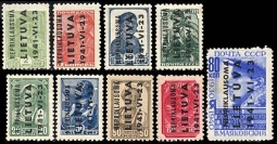 Lithuania Nepriklausoma Mi. 1-9