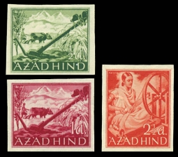 Azad Hind - Free India MI. VIII-X Imperforate