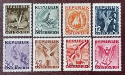 Austria B171-78, 1946 WW II Era Anti-Fascist Issue
