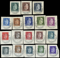 Hitler Head Stamp Set Ukraine Canceled on Piece