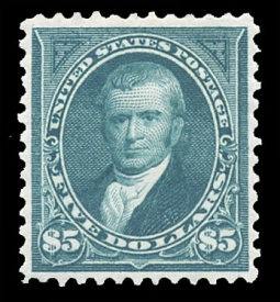US 278  $5.00 Marshall, Watermarked