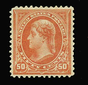 US 275   1895 50-cent Jefferson  Watermarked