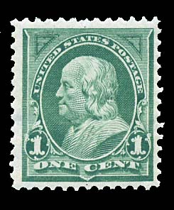 US 279 1897 One-cent Franklin