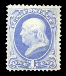 US 145 1870 1 Cent Franklin
