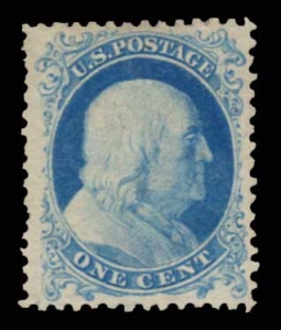 US 40 One Cent Franklin Reissue