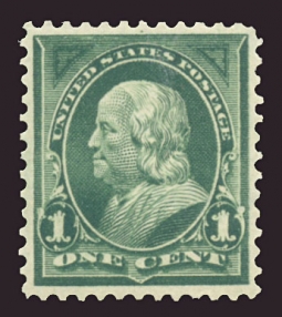 US 279 1897 One-cent Franklin