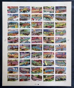 US3561-3610 34-cent Greetings from America
