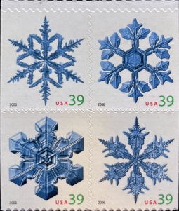US 4109-12a Snowflakes block
