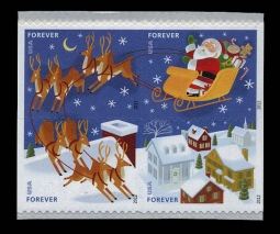 US 4712-15  Christmas Santa & Reindeer