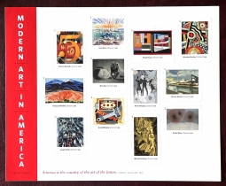US 4748 Modern Art in America Pane of 12