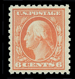 US 468 1916 Six-cent Washington Perf. 10
