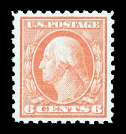 US 468 1916 Six-cent Washington Perf. 10