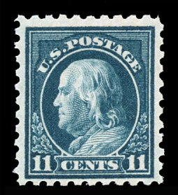 US 473 11-cent Franklin Perf. 10, Unwatermarked