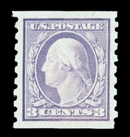 US 493 Three-cent Washington Type I Coil