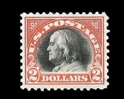 US 523 $2 Orange and Black Franklin