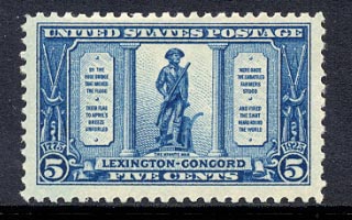 US 619 Five-cent Lexington-Concord