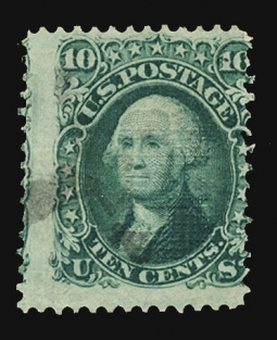 US 96 1867 10 Cent Washington "F"  Grill