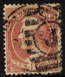 US 208 1881 Six-cent Lincoln Rose
