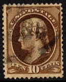 US 209 1882 10 Cent Jefferson
