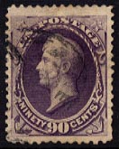US 218 1888  90-cent Commodore Perry
