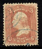 US 65 1861  Three-cent Washington