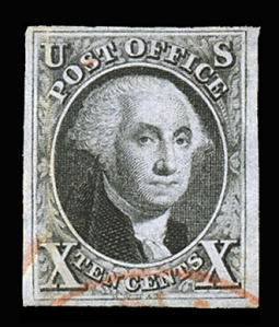 US #2 4-Margin, 10-Cent Washington Light CXL