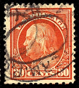 US 420 1912 30-Cent Franklin